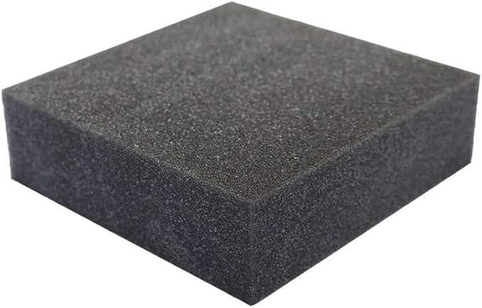FoamRush 10" x 24" x 24" Charcoal High Density Upholstery Foam Cushion Made in by FoamRush