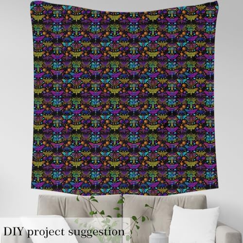 jejeloiu Boho Dragonfly Fabric by The Yard Soft 2 Yards
