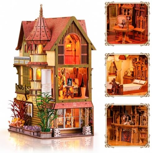 fifijoy DIY Miniature House Kit for Adults - Endless Manor Booknook
