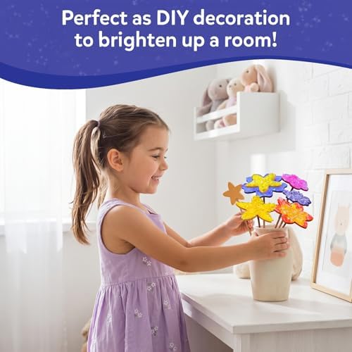 Skillmatics Poke-in Art – Flower Bouquet, Wood Craft Kit, Gift for Kids