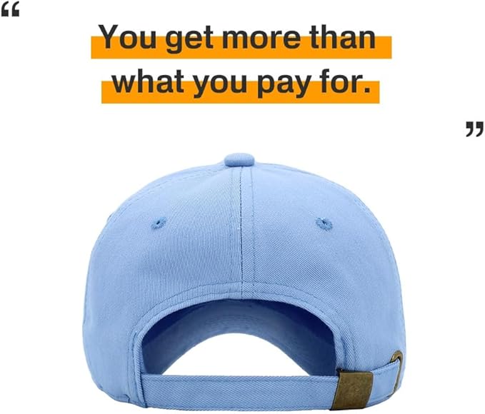 KBETHOS Classic Unisex Cotton Adjustable Low Crown Baseball Cap – Plain Dad Hat