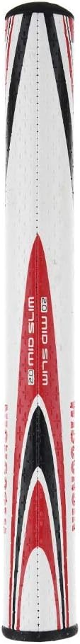 SuperStroke NCAA Golf Putter Grip, Ohio State University (Mid Slim 2.0) | Cross-Traction Surface Texture and Oversized Profile | Even Grip Pressure for a More Consistent Stroke | Non-Slip Grip