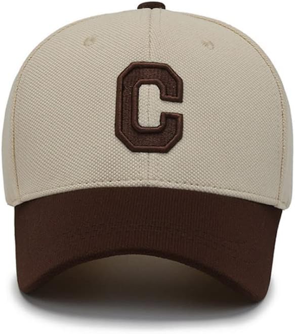Baseball Cap Vintage Letter C Hat Adjustable Clip for Universal Fit Baseball Hat
