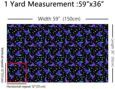 jejeloiu Halloween Fabric by The Yard Soft 5 Yards
