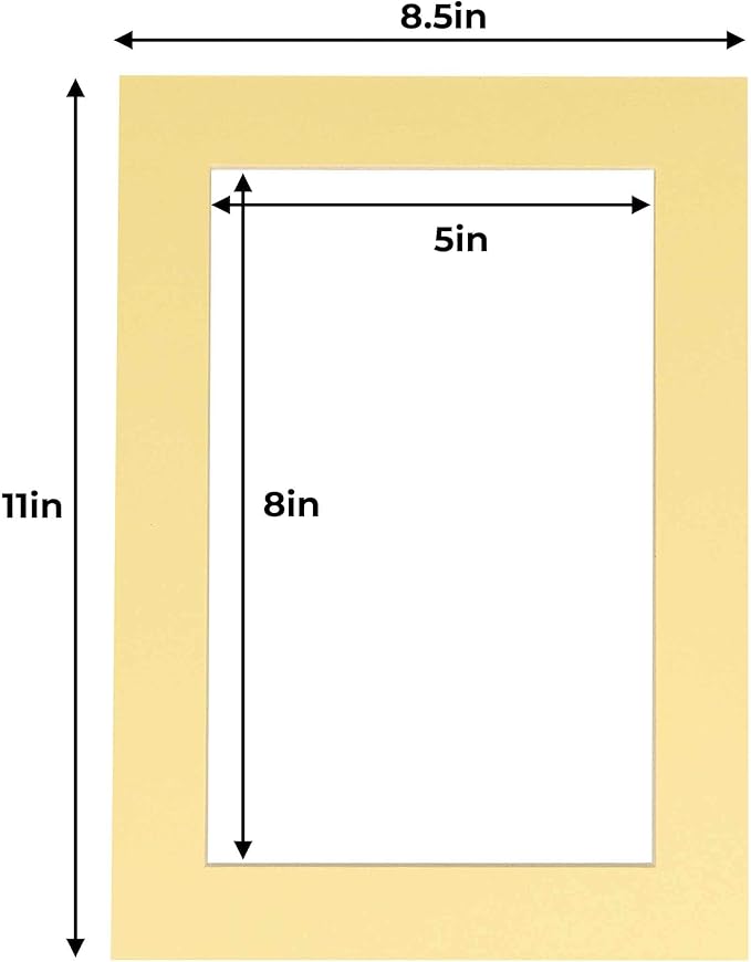 5.5x8.5 Mat for 8.5x11 Frame - Image 3