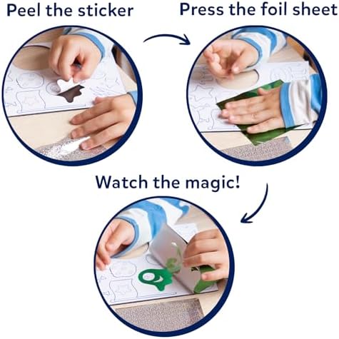 Skillmatics Foil Fun Space, Foil Art Activity Kit, Gift for Boys & Girls