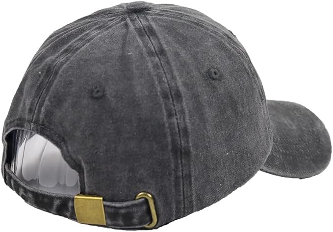 HHNLB Gym Hair Don't Care Hat, Adjustable Wash Cotton Embroidered Adjustable Baseball Cap for Women Men