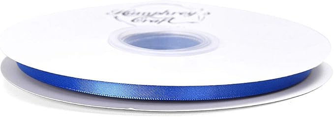 Humphrey's Craft 1/4 Inch Royal Blue Double Faced Satin Ribbon - Image 3