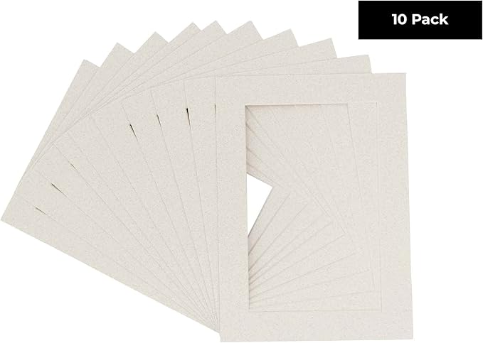 Pack of TEN 8x10 Mats Bevel Cut - Image 2