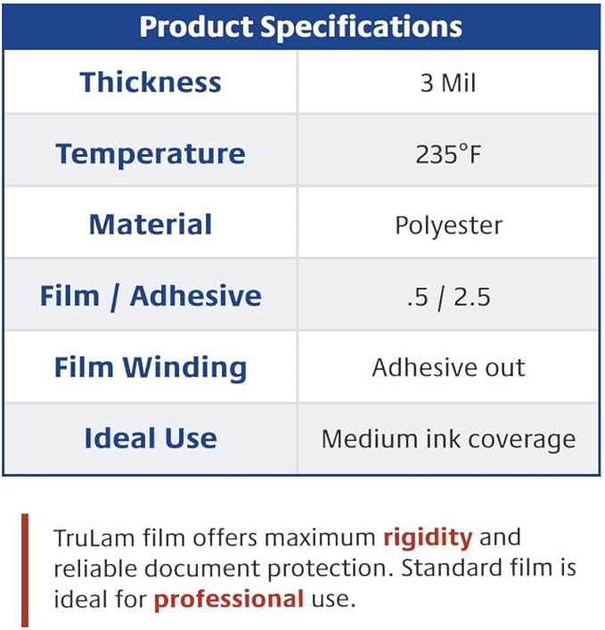 TRULAM - PRO Grade Roll Laminating Film - 3 Mil - 43 inch x 250 feet - Clear - Image 7