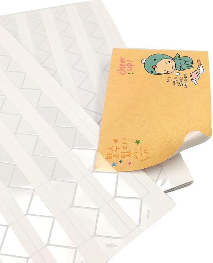 20 Sheet Photo Corners Self Adhesive PVC Paper Photo Foto Corner Stickers by YYaaloa