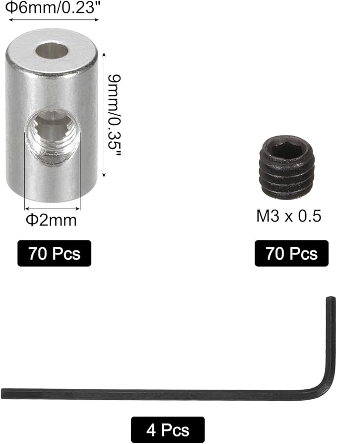 MECCANIXITY 70 Pcs Metal Locking Pin Backs, Locking Pin Keepers Clasp 9mm - Image 2