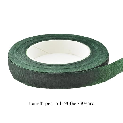 HAHIYO Dark Green 3Rolls 0.5Inch Wide Floral Tape - Image 2