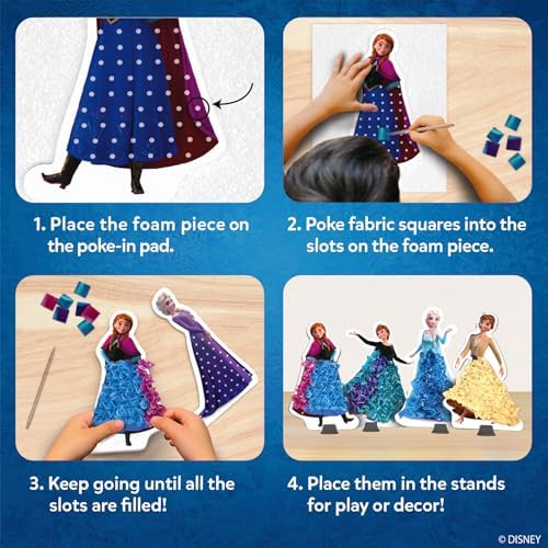 Skillmatics Poke-in Art – Disney Frozen, Wood Craft Kit, Gift for Kids