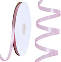TONIFUL 1/4 Inch x 100yds Baby Pink Satin Ribbon, Thin Solid Color Satin Ribbon by TONIFUL