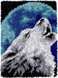 YOOTOM Wolf Latch Hook Rug Kits for Adult,Embroidery Wall Hanging Tapestry