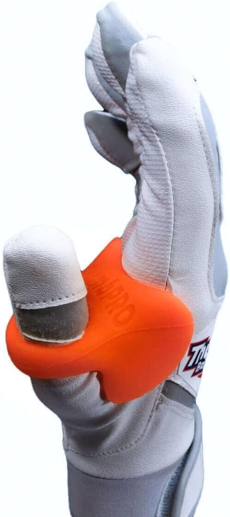 ThumbPRO Baseball Thumb Guard - Batting Aid & Grip Enhancer - Reduces Sting, Improves Swing - for Baseball & Softball - All Levels, Left/Right Hand - 3 Sizes