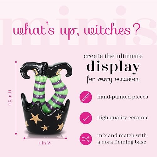 Nora Fleming Hand-Painted Mini: What's up, Witches? (Witches Feet) A284