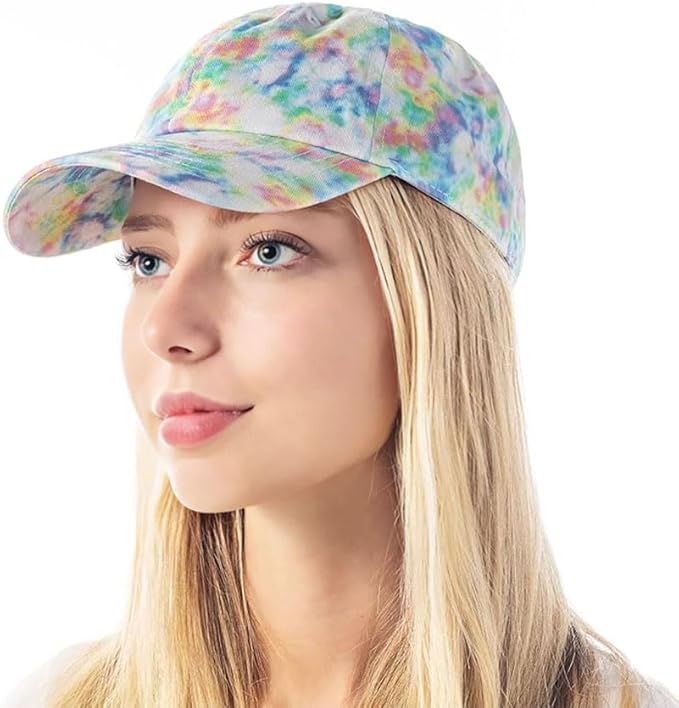 Cotton Baseball Cap Dad Hat – Washed Low Profile Adjustable Hat for Men Women Casual Outdoor Running Golf
