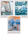 GOUOYANA 3 Pack Monet Paint By Numbers Kit for Adults-Frameless 12x16 Inch