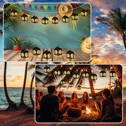 Simgoing 12 Sets Tropical Palm Tree Crafts DlY Tissue Paper Craft Kits