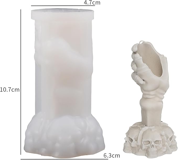 Skull Hand Soap & Candle Mold - Image 3