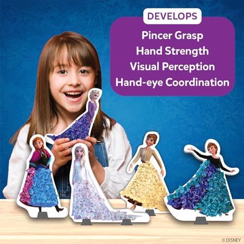 Skillmatics Poke-in Art – Disney Frozen, Wood Craft Kit, Gift for Kids