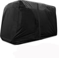 Golf Cart Cover 2/4/6 Passenger, All-Weather Protection Golf Cart Rain Covers, UV Resistant with Windproof Buckle Golf Cart Accessories (Fits for Club Car, for EZGO, for Yamaha)