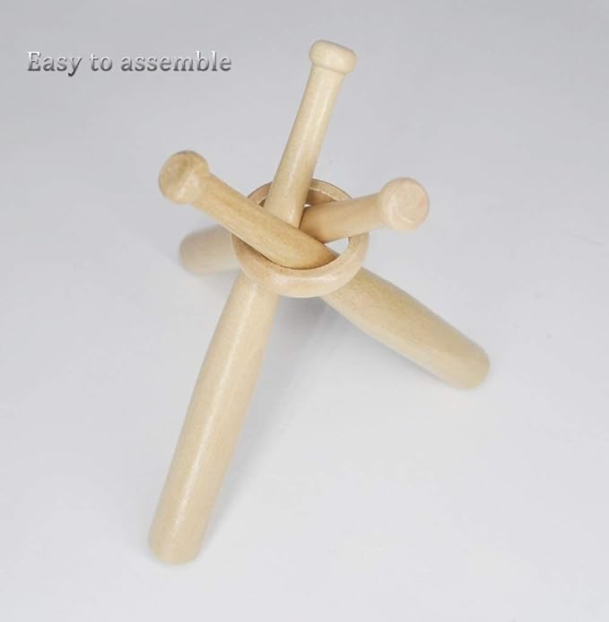 Wooden Baseball Display Stand Holder