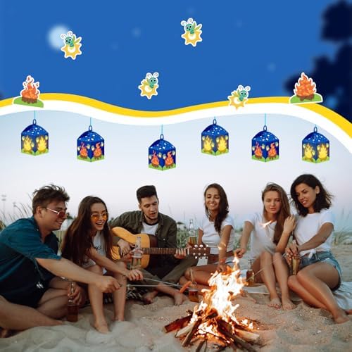 Simgoing 12 Sets Camp Crafts Camping Campfire Vbs Tissue Paper Crafts Kit