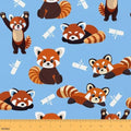 Erosebridal Red Panda Fabric By the Yard, 3 Yards