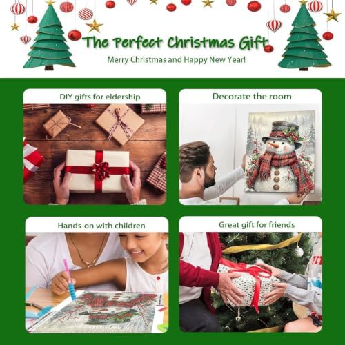 6 PCS Christmas Diamond Painting Kits for Adults, Diamond Art Kit Christmas