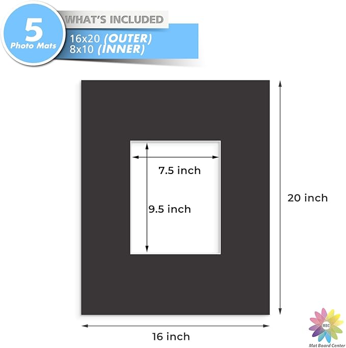 MBC MAT BOARD CENTER, 5 Pack 16x20 - Image 3