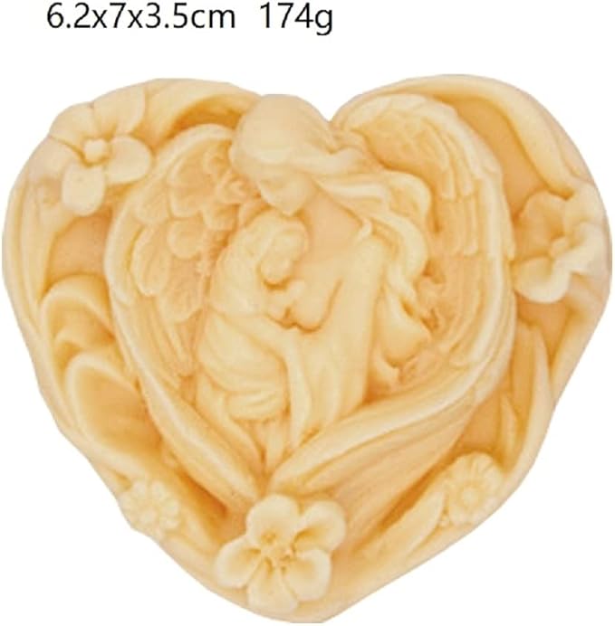 Maria Heart Shape Handmade Soap Mold Heart Shape Silicone Mold - Image 2