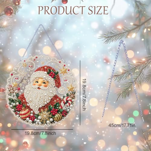 AIBOERL Pearl Diamond Art Kits for Adults, Acrylic Hanging Suncatcher