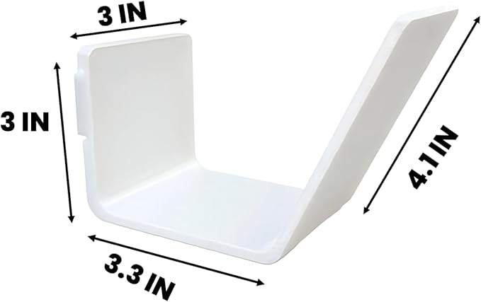 Baseball and Softball Glove Wall Mount, White, 3x3x4.1 Inches, Preserves Glove Shape, 2 Pack