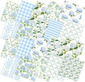 Hahafelt 10 Pcs Hydrangea Quilting Fabric Bundles 20 x 20 Inch
