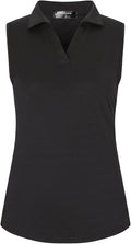 Womens Sleeveless V Neck Golf Polo Shirts