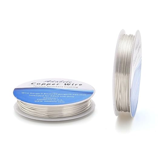 Adabele 65 Feet Premium Tarnish Resistant Round Jewelry Wire Copper Beading by AdabeleLLC