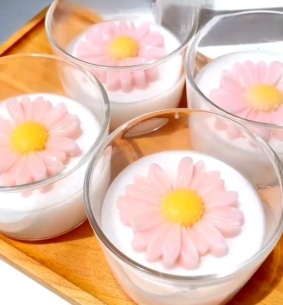 Daisy Candle Mold 4pack, Daisy Silicone molds - Image 5
