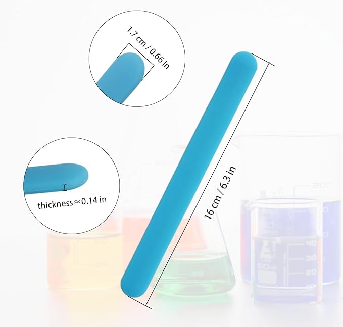 6 PCS Reusable Silicone Stirring Stick, Silicones Stirrings Sticks, - Image 4