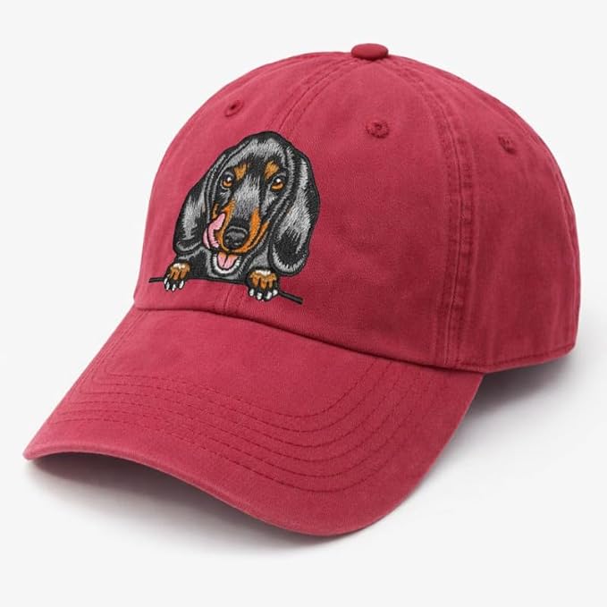 Pet Dog Lover Gifts,Embroidered Dog Baseball Hats for Men Women Dad Mom