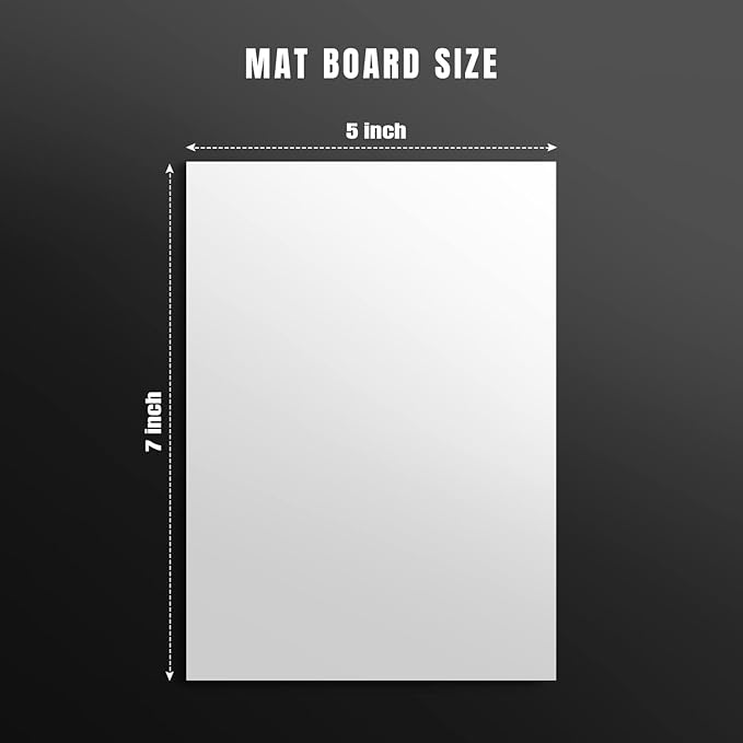 AUEAR, 15 Pack 5x7 Uncut Matte Boards - Image 2