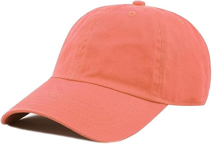 Cotton Baseball Cap Dad Hat – Washed Low Profile Adjustable Hat for Men Women Casual Outdoor Running Golf