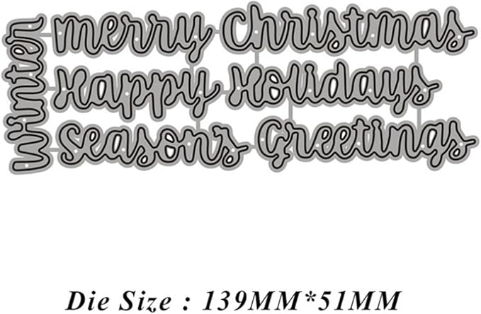 Mvchifay Cutting Dies Happy Birthday Holiday Thanks Greetings Metal Stencils - Image 4