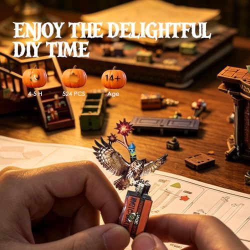 Magic Wonder House Halloween 3D Wooden Puzzle for Adults DIY Kit
