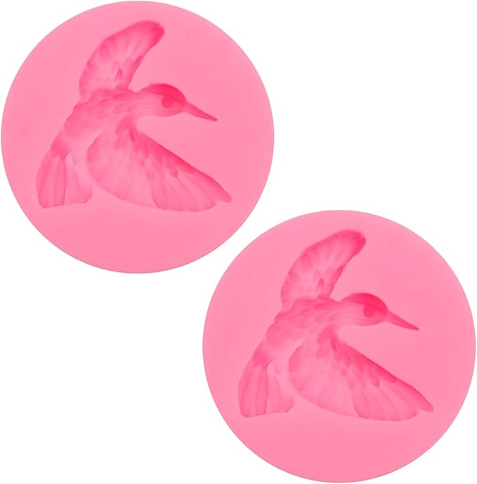 Hummingbird Silicone Fondant Mold, Bird Cake Decorating Mold - Image 9