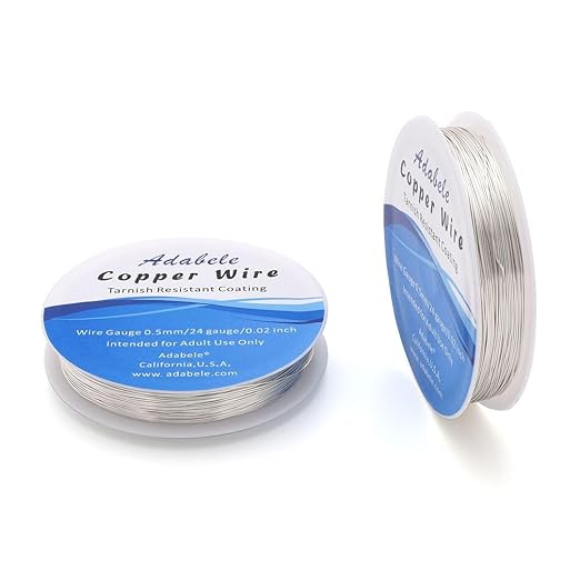 Adabele 295 Feet Premium Tarnish Resistant Round Jewelry Wire Copper Beading by AdabeleLLC