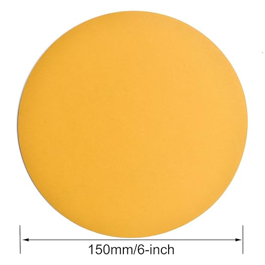 6-Inch No-Hole Hook and Loop Sanding Discs 600-Grit, Random Orbital Sandpaper - Image 6
