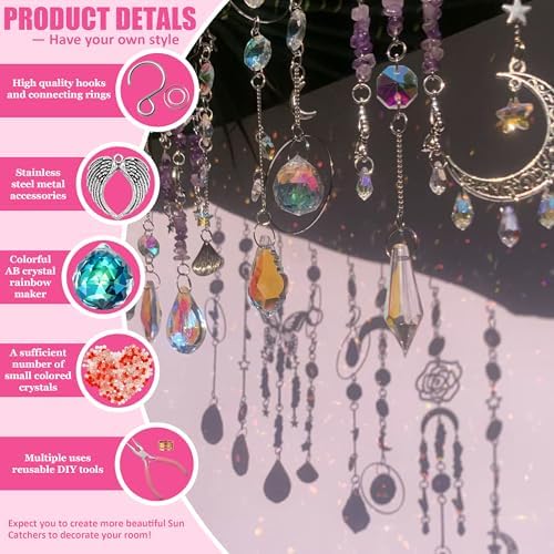 Suncatcher Kits 500PCS DIY Sun Catchers for Adults Home Wedding Decor Gift